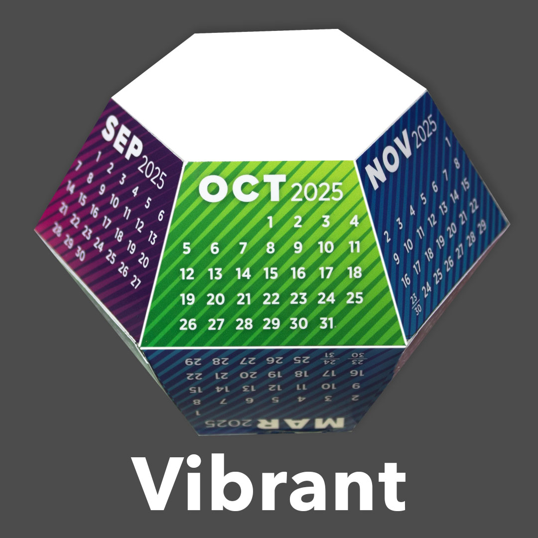 Vibrant 2025 Calendar Pop-Up